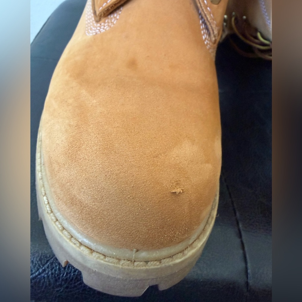 Timberland Wheat Nubuck 6-Inch Waterproof Work Boots - Picture 7 of 9